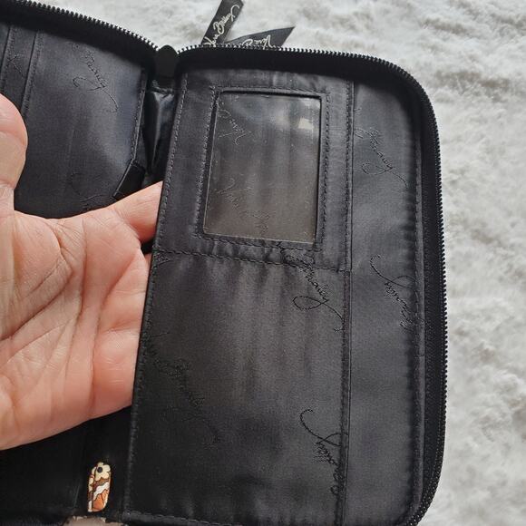 Vera Bradley Zip Around Wallet in Caffè Latte Pattern Read Description - Picture 5 of 10